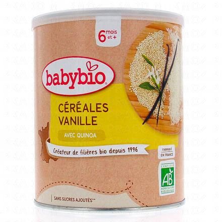 BABY BIO Céréales vanilles dès 6 mois Boite220g