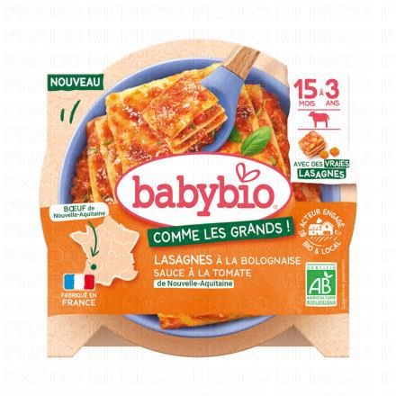 Comme les grands - Lasagnes à la bolognaise boeuf et tomate dès 15 mois 200g 3