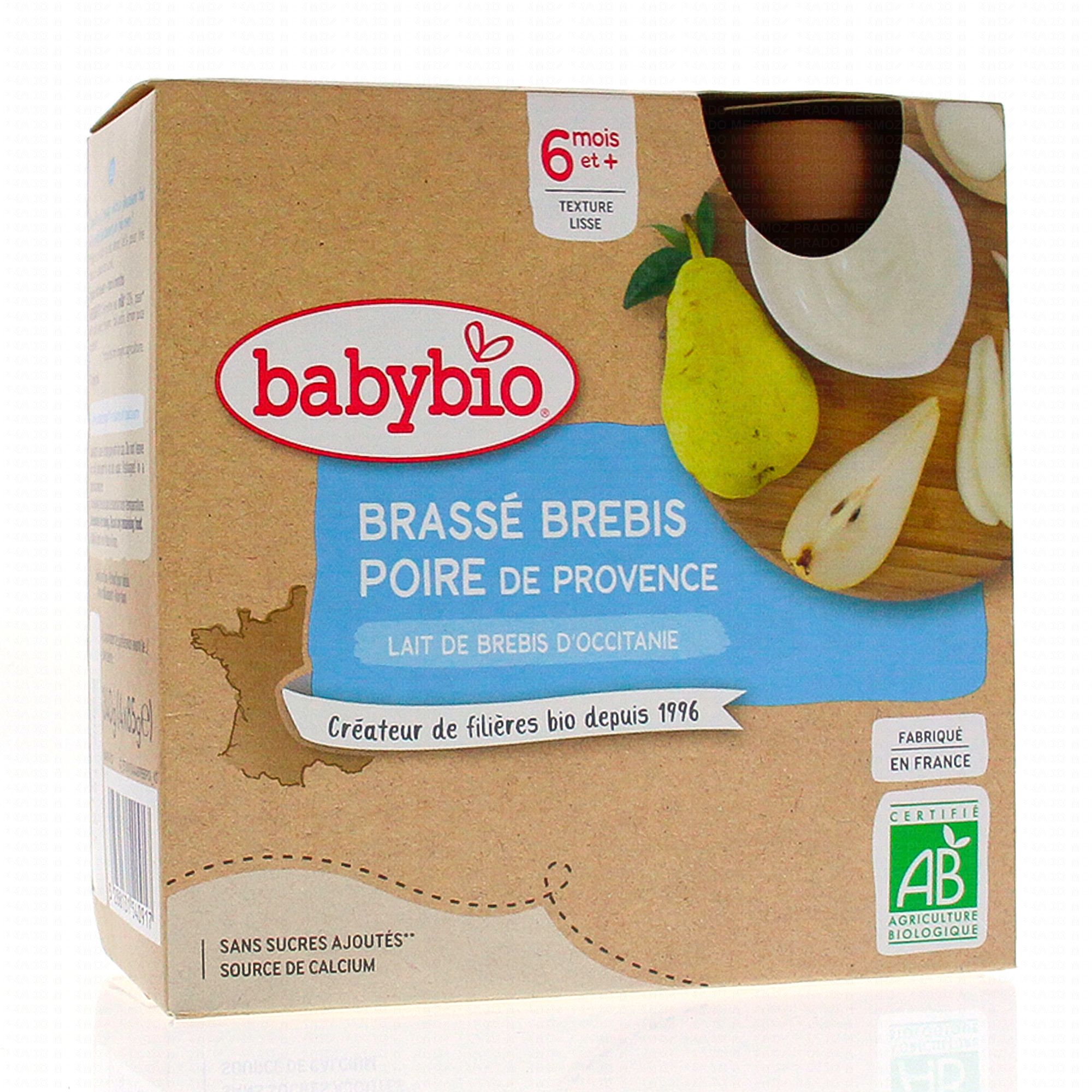 Babybio - Compote pot dessert poire bio dès 4 mois: - Alimentation