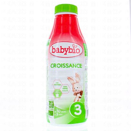 BABYBIO Laits Infantiles - Lait Croissance 3 flacon 1L