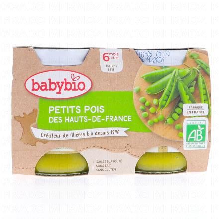 Légumes - Petits pots Petits pois dès 6 mois 2x130g 2