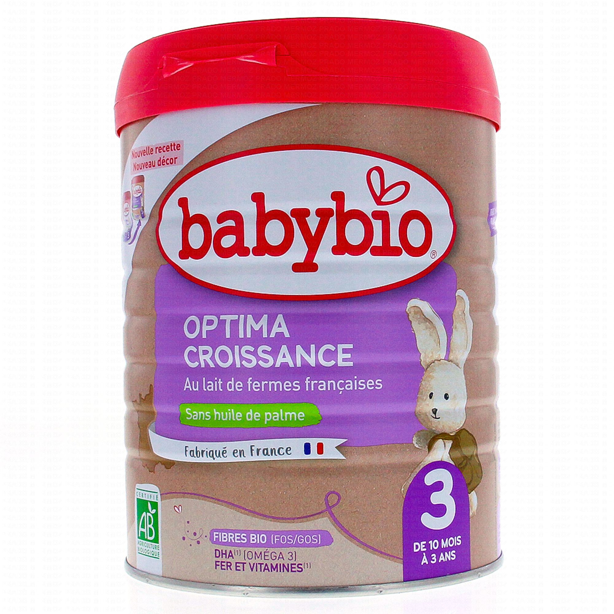 BABYBIO OPTIMA 1 Lait en Poudre BIO De 0 à 6 Mois - 800g