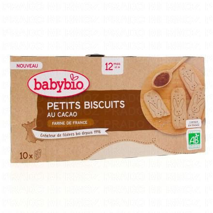 BABYBIO Petits Biscuits au cacao bio 160g Dès 12 mois