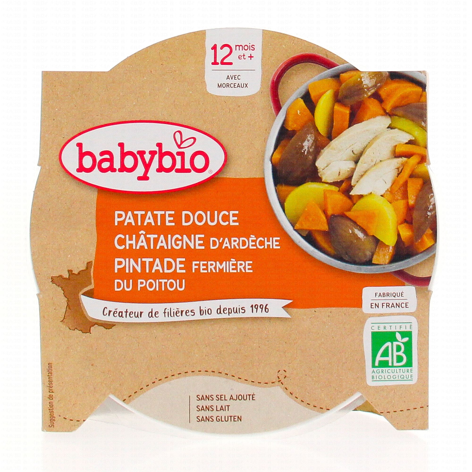 Babybio Repas Du Midi Plat Patate Douce Chataigne D Ardeche Pintade Fermiere Du Poitou 230g Des 12 Mois Parapharmacie En Ligne Prado Mermoz
