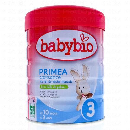 BABYBIO Primea Croissance lait infantile bio 3ème age 10-mois-3ans 800g