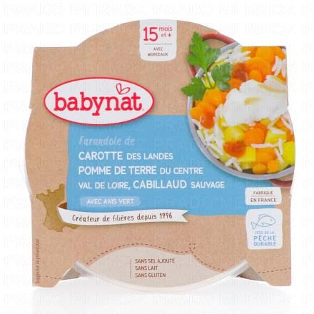 Repas du Midi - Petit plat carotte des landes, pommes de terre, cabillaud 260g dès 15 mois 3