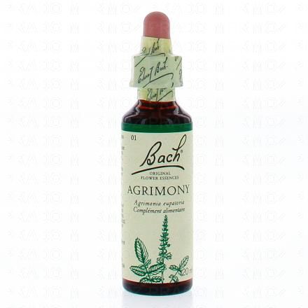 FLEUR DE BACH Original n°01 Agrimony (aigremoine) fleur de bach flacon 20ml