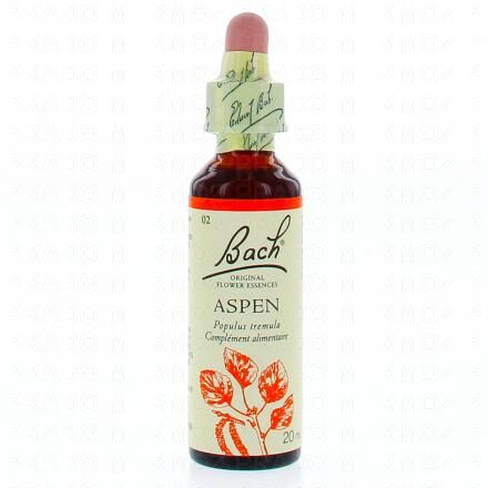 FLEURS DE BACH Original n°02 Aspen fleurs de bach flacon compte-gouttes 20ml