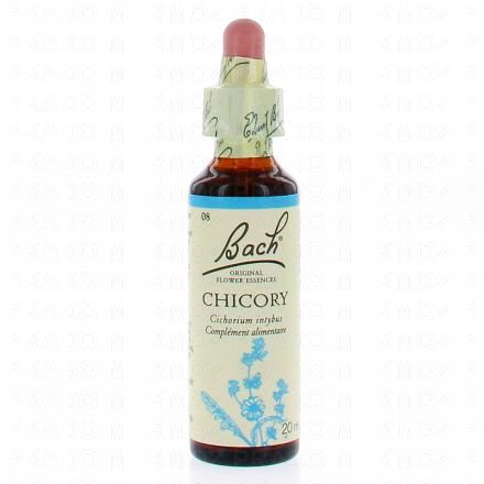 FLEURS DE BACH Original n°08 Chicory fleur de bach flacon compte-gouttes 20ml