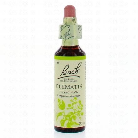 FLEURS DE BACH Original n°09 Clematis fleur de bach flacon compte-gouttes 20ml