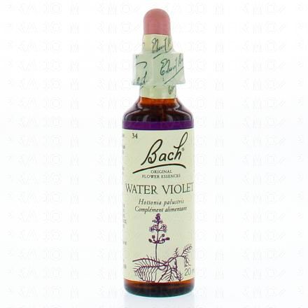 FLEURS DE BACH Original n°34 Water violet fleur de bach flacon compte-gouttes 20ml