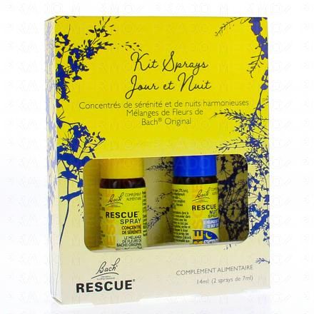 BACH Rescue Kit sprays jour et nuit 2*7ml