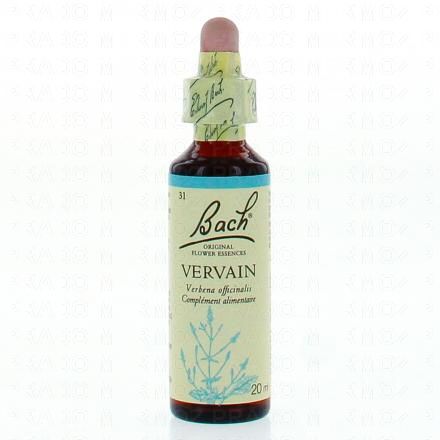 FLEURS DE BACH Verveine fleur de bach flacon compte-gouttes 20ml