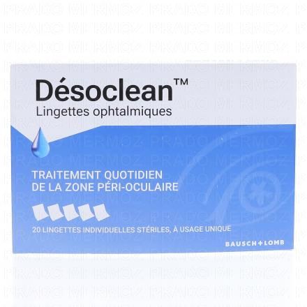 BAUSCH&LOMB Désoclean Lingettes Ophtalmiques x20