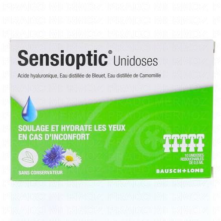 SENSIOPTIC - Lubrification des yeux et des paupières BAUSCH & LOMB 10 unidoses 4
