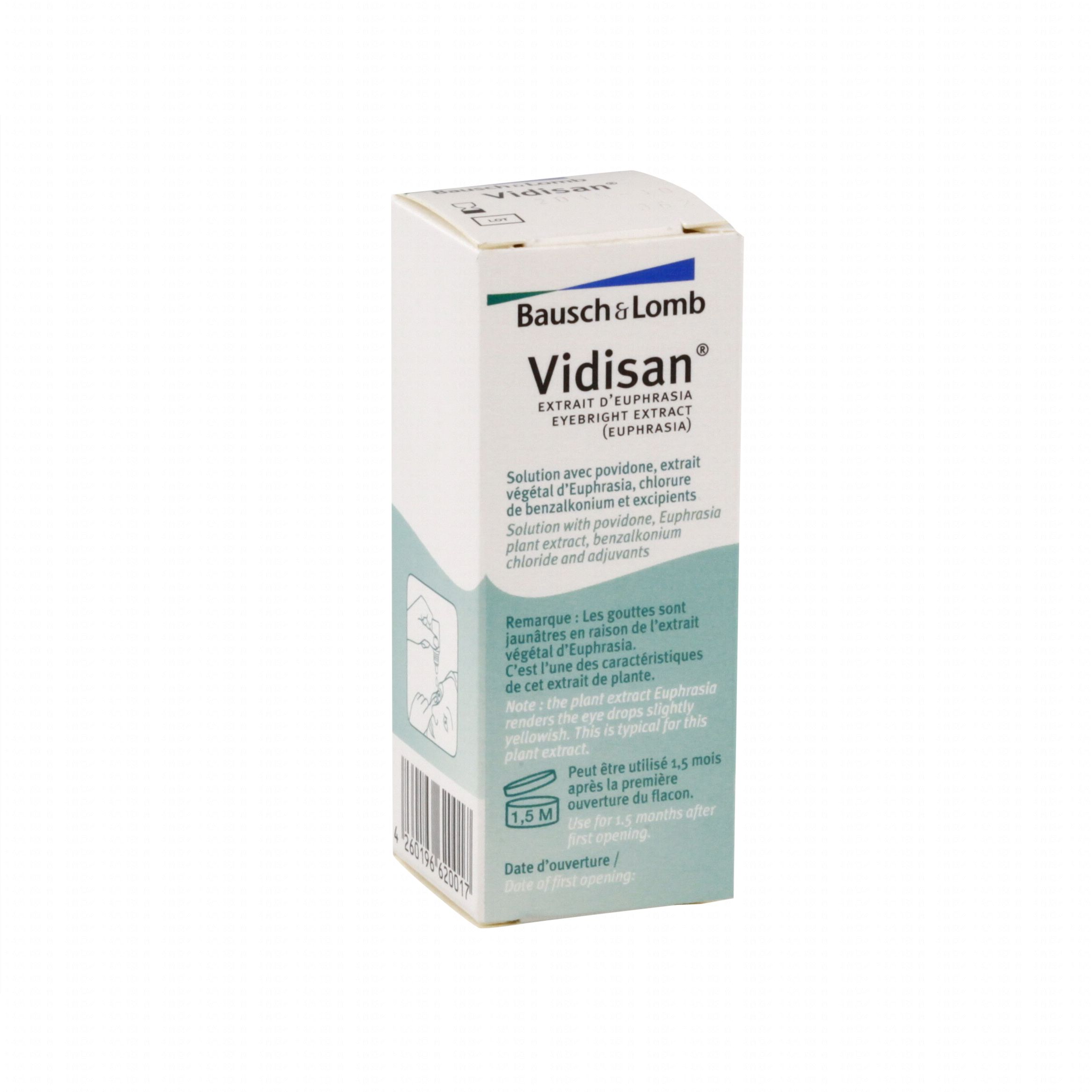 Vidisan Solution Ophtalmique (collyre) 10ml - Paraphamadirect