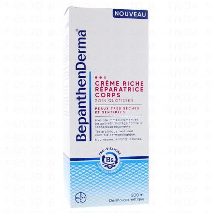 BEPANTHEN Derma - Crème riche réparatrice corps (tube 200ml)