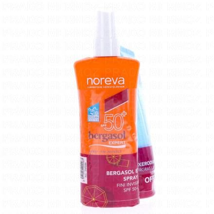 BERGASOL Spray Solaire Fini Invisible SPF50+ 125ml + Xerodiane AP+ Surgras Liquide Doux 100ml Offert