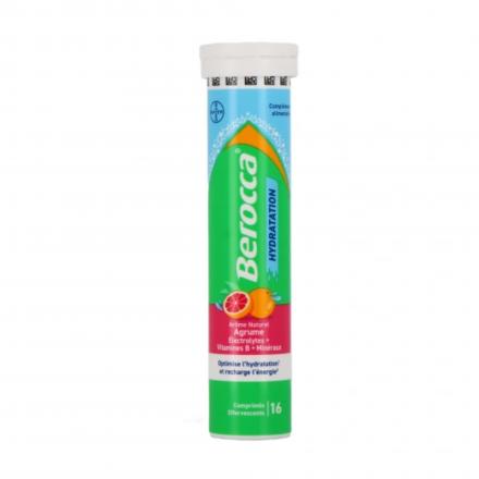 BERROCA Hydratation Agrumes x16 comprim&eacute;s effervescences