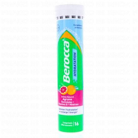 BERROCA Hydratation Agrumes x16 comprimés effervescents