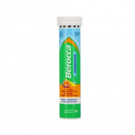 BERROCA Hydratation Mangue Passion x16 comprim&eacute;s effervescences