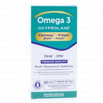 BIO RECHERCHE Omega 3 Oxyprolane Cerveau 60 capsules