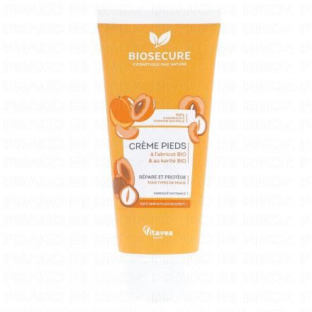 BIO SECURE Crème pieds à l'abricot bio 100ml