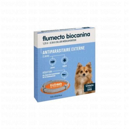 BIOCANINA Flumecto Collier Anti-Parasitaires 1 unité (chien -8kg)