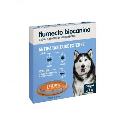 BIOCANINA Flumecto Collier Anti-Parasitaires 1 unité (chien +8kg)