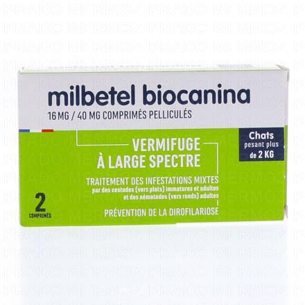 BIOCANINA Milbetel chat comprimés pelliculésx2