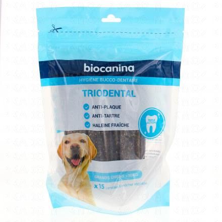 BIOCANINA Triodental Grands chiens > 30kg lamelles x15