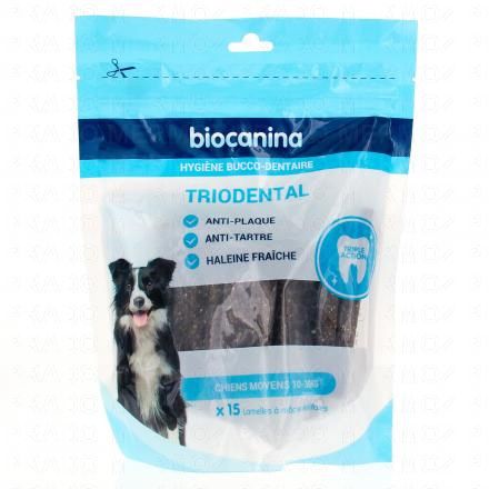 BIOCANINA Triodental Moyens chiens 10 - 30 kg lamelles x15