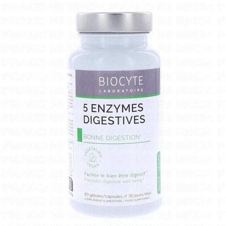 BIOCYTE 5 enzymes digestives 60 gélules