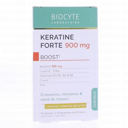 BIOCYTE Cheveux - Keratine forte Full spectrum 40 gélules