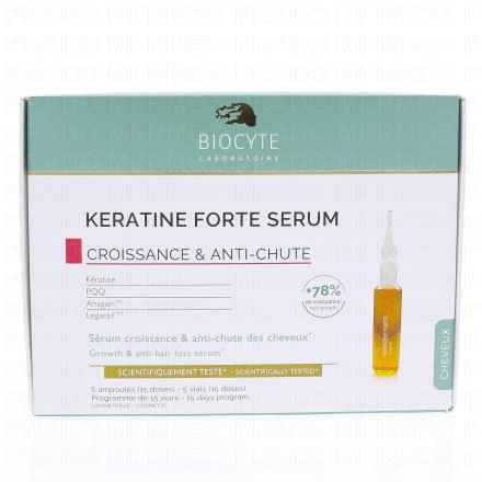 BIOCYTE Cheveux - Kératine forte sérum (boite de 5 ampoules de 9ml)