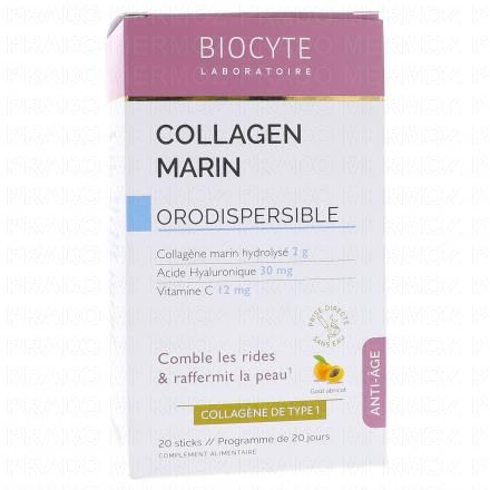 BIOCYTE Collagen Marin Orodispersible 20 Sticks