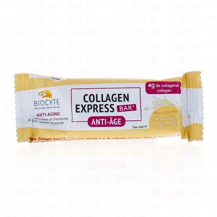BIOCYTE Collagen express bar anti-age chocolat blanc (1 barre)