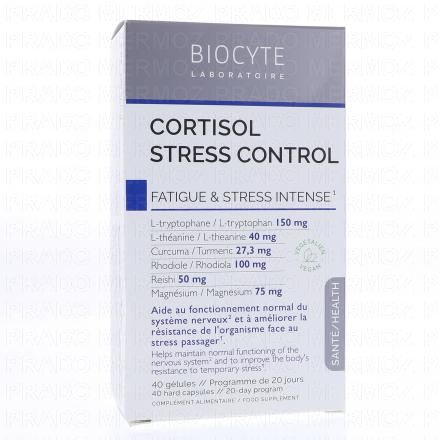 BIOCYTE Cortisol Stress Control x40 Gélules