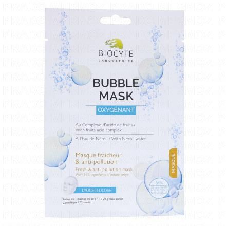 BIOCYTE Cosm&eacute;tique - Bubble mask oxygenant 1 masque de 20g