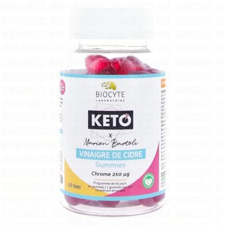 BIOCYTE Keto vinaigre de cidre gummies Chrome 250 µg