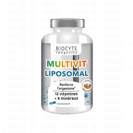 BIOCYTE Longevity Minéraux - Multivit liposomal 60 gélules
