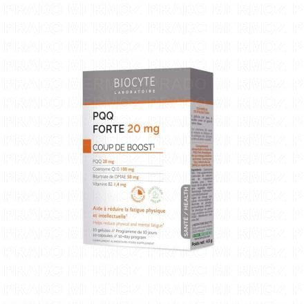 PQQ Forte 20mg Coup de Boost x10 Gélules
