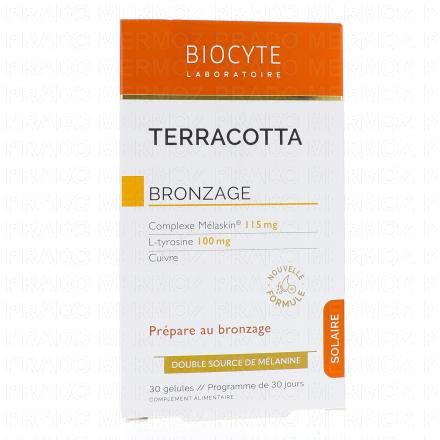 BIOCYTE Solaire - Terracotta Bronzage boîte de 30 comprimés