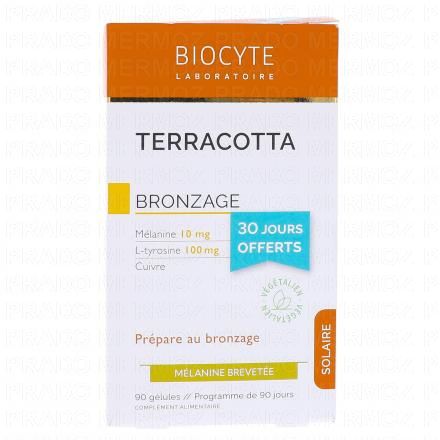 BIOCYTE Terracotta Bronzage 90 gélules (pack terracotta 3 x 30 comprimés)