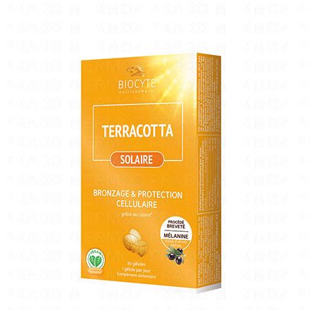 BIOCYTE Terracotta Bronzage 90 gélules (boîte de 30 comprimés)