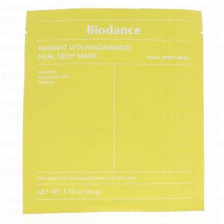 BIODANCE Masque Radiant Vita Niacinamide Illuminateur Unifiant 34g