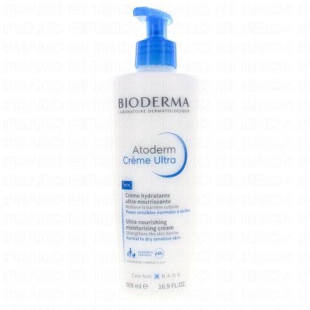 BIODERM Atoderm - Crème Ultra nourrissante hydratante (flacon pompe 500ml)
