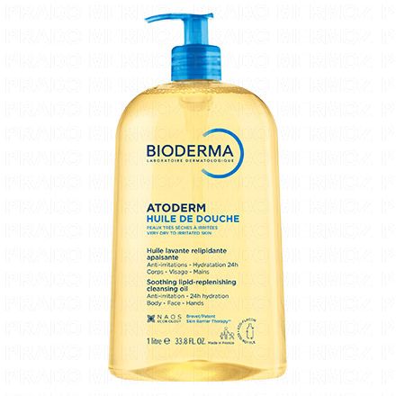 BIODERMA Atoderm - Huile de douche flacon pompe 1l