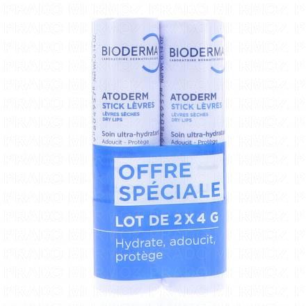 BIODERMA Atoderm - Stick Lèvres hydratant (lot de 2)