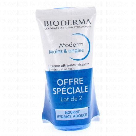 BIODERMA Atoderm - Crème Mains & Ongles (2 tubes 2x50ml)